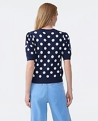 Ann Taylor Dotted Sweater T-Shirt Night Sky Women's