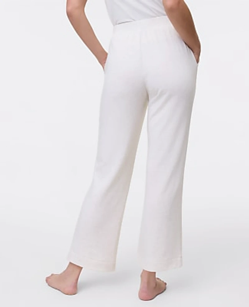 Ann Taylor Wide-Leg Lounge Pants Heather Women's