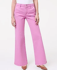 Ann Taylor Petite Weekend Wide-Leg Jean Dusty Mauve Women's
