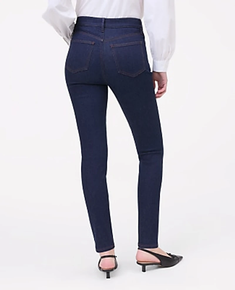 Ann Taylor The Petite Skinny Jean Size 00 Classic Rinse Wash Women's