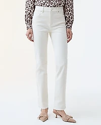 Ann Taylor The Petite Slim Jean Ivory Women's