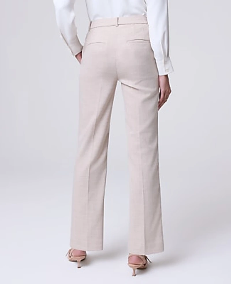 Ann Taylor The Bridgette Pant in Herringbone Size 6 Sand/White Women's