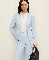 Ann Taylor The Fitted Long Blazer Fluid Crepe Women's