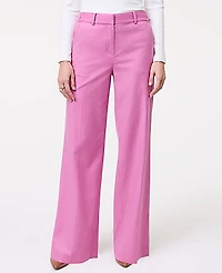 Ann Taylor Petite Weekend Everyday Wide-Leg Pant Size 10 Dusty Mauve Women's