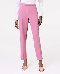 Ann Taylor The Relaxed Ankle Pant in Fluid Crepe Size 6 Smokey Rose Women's