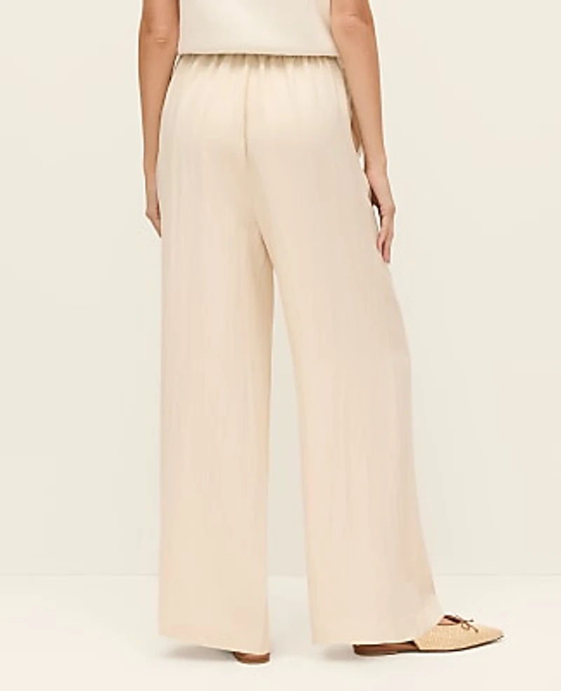 Ann Taylor Weekend Easy Fit Wide-Leg Pant Women's