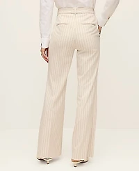 Ann Taylor The Flare Trouser Pinstripe Cream Multi Women's