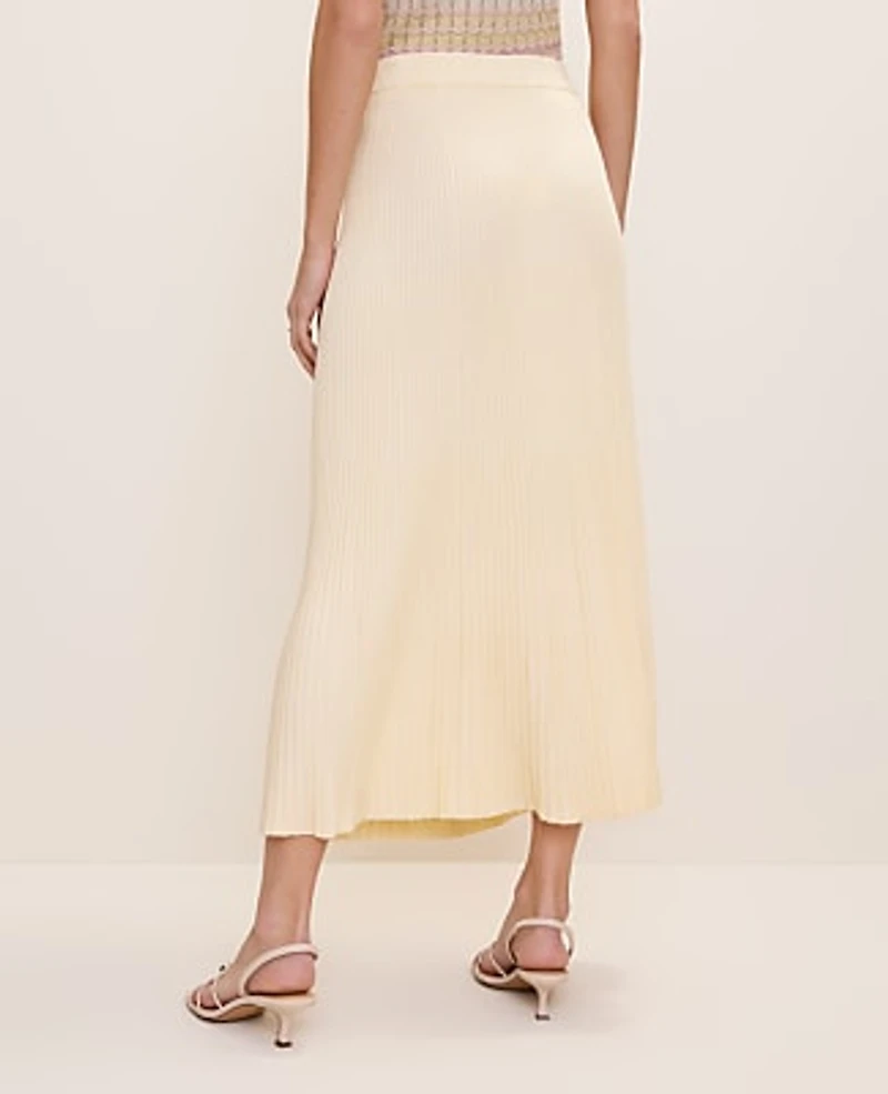Ann Taylor Ribbed Midi Sweater Skirt Women's