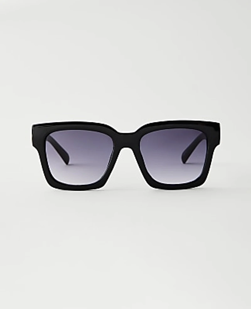 Ann Taylor Oversized Curved Square Sunglasses Women's