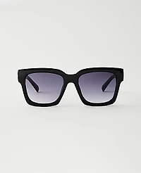 Ann Taylor Oversized Curved Square Sunglasses Women's