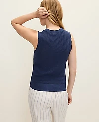 Ann Taylor Weekend Crew Neck Sweater Shell Top Women's