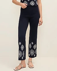 Ann Taylor Embroidered Sweater Pant Night Sky Women's