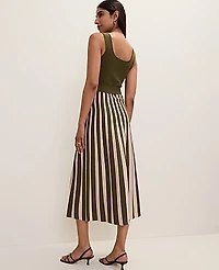 Ann Taylor Striped Square Neck Sweater Dress Winding Ivy Women's