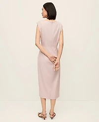 Ann Taylor The Twist Sheath Dress Brushed Sand Women's