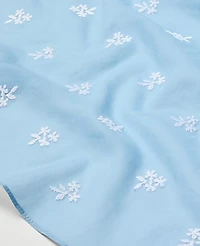Ann Taylor Weekend Embroidered Scarf Daybreak Blue Women's