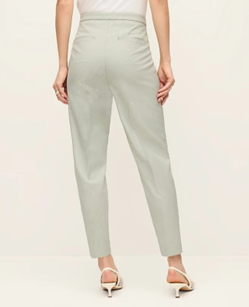 Ann Taylor The Natalie Pant Houndstooth Pale Olive Women's