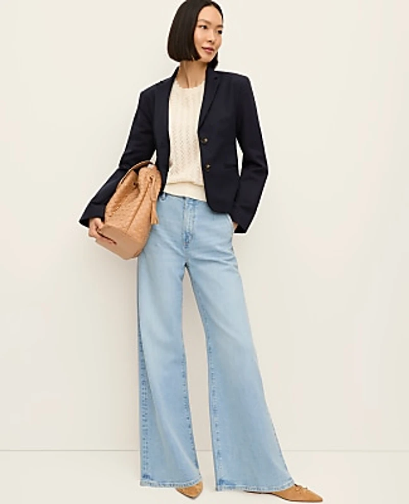 Ann Taylor The Two-Button Blazer Doubleweave Women's