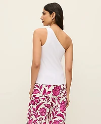Ann Taylor Petite Off-The-Shoulder Tank Top Size 2XS White Women's