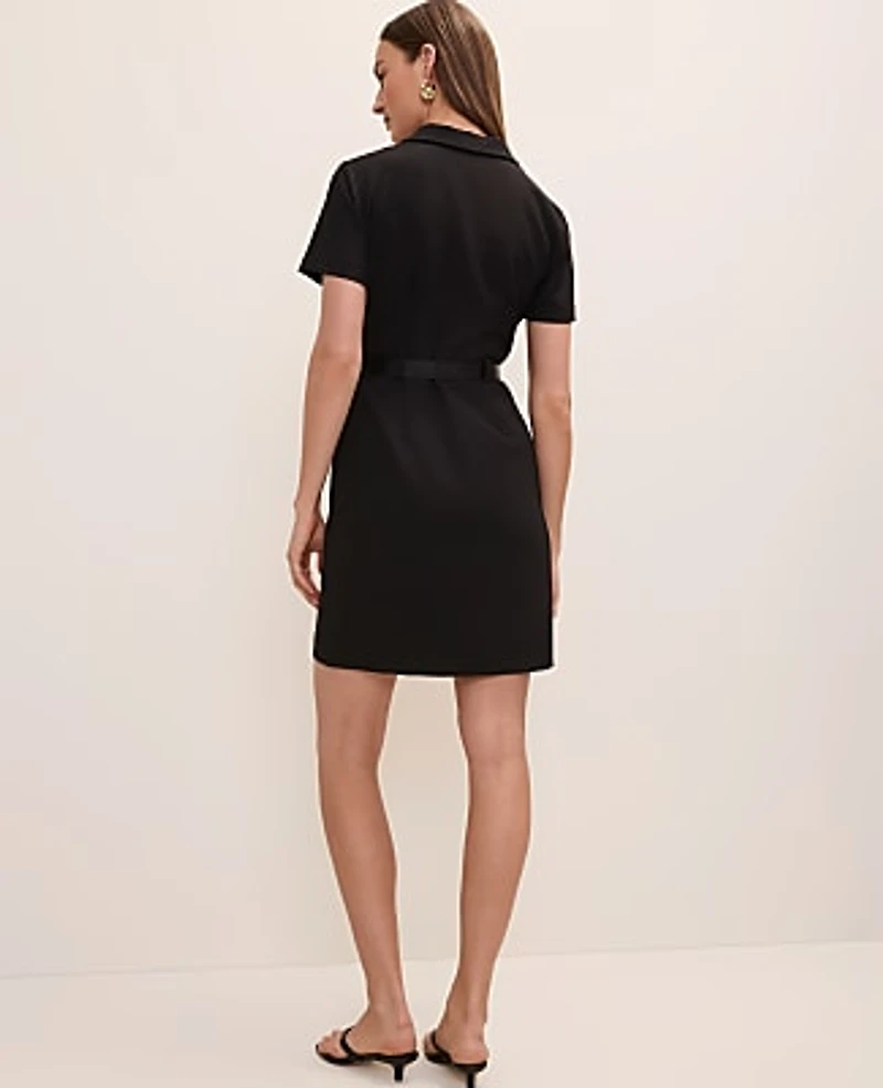 Ann Taylor Collared Belted Shirtdress Women's