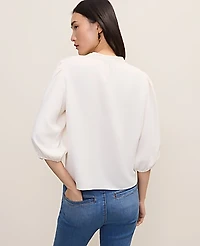 Ann Taylor Puff Sleeve Blouse Women's
