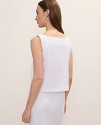 Ann Taylor Linen Blend Tank Top Women's