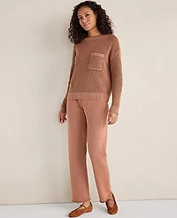 Ann Taylor Haven Well Within Cotton Kick Flare Pants Smokey Rose Women's