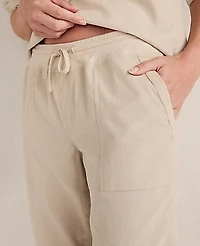 Ann Taylor Haven Well Within Cotton Corded Jogger Light Ash Melange Women's