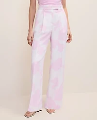 Ann Taylor The Petite Pleated Floral Pant White - Pirouette Women's