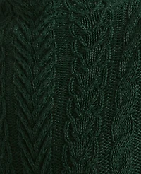 Ann Taylor Haven Well Within Organic Cotton Cable Mock Neck Sweater Women's