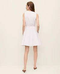 Ann Taylor Petite Linen Blend Flare Dress Women's