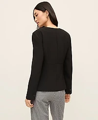Ann Taylor Split Hem Jacket Size 6 Black Women's