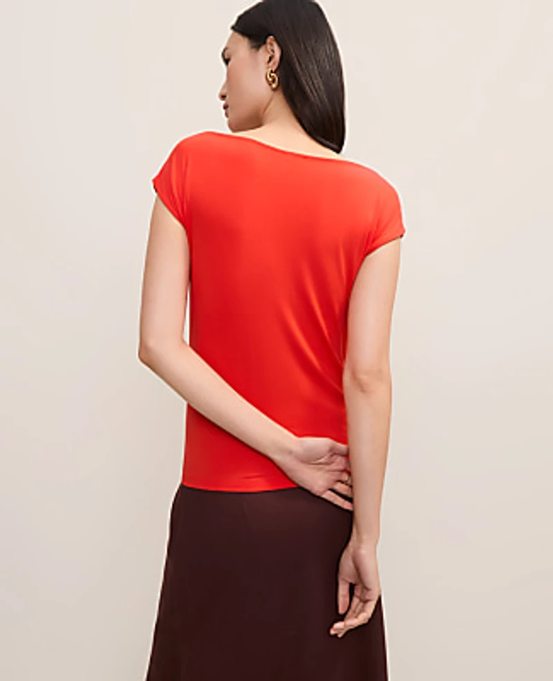 Ann Taylor Petite Boatneck Top Women's