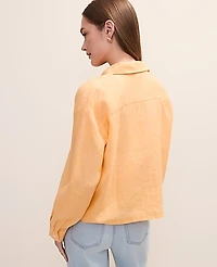 Ann Taylor The Linen Button Down Shirt Women's