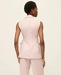 Ann Taylor The Petite Fitted Wrap Vest Brushed Sand Women's
