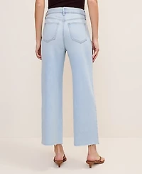 Ann Taylor The Wide-Leg Crop Jean Lunar Wash Women's