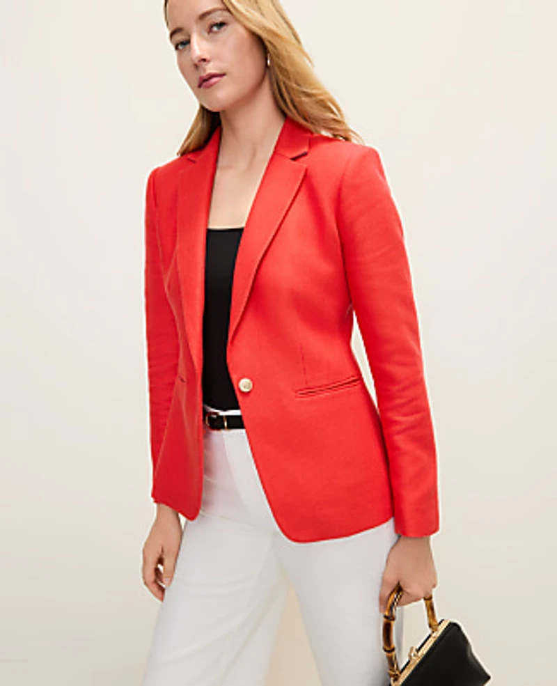 Ann Taylor The Hutton Blazer Aperol Women's