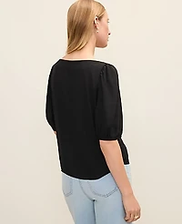 Ann Taylor Boatneck Popover Top Women's