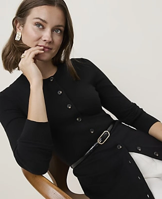 Ann Taylor Longline Cardigan Women's