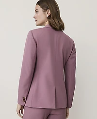 Ann Taylor The Greenwich Blazer Bi-Stretch Stormy Mauve Women's