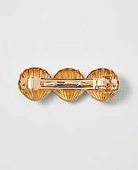 Ann Taylor Weekend Seashell Hair Barrette Goldtone Women's
