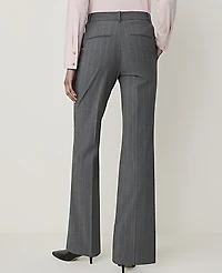 Ann Taylor The Pinstripe High Rise Trouser Bi-Stretch Dark Neutral Women's