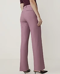 Ann Taylor The High Rise Straight Pant Bi-Stretch Stormy Mauve Women's