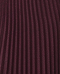 Ann Taylor Petite Dotted Sleeveless Pleated Midi Dress Purest Plum Women's