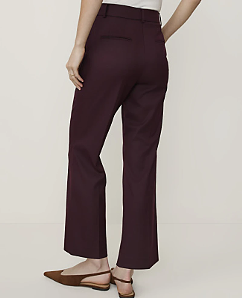 Ann Taylor The Flare Ankle Pant Classic Burgundy Women's