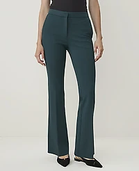 Ann Taylor The Skinny Flare Pant in Ponte Size 8 Ponderosa Pine Women's