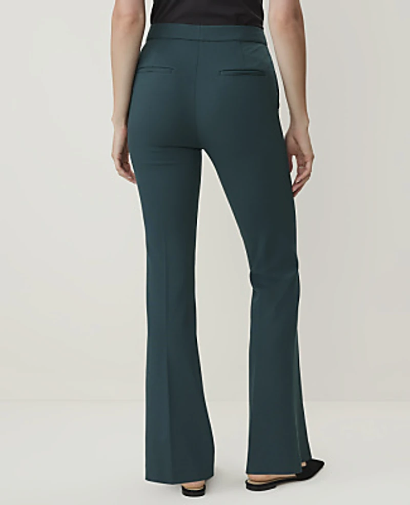Ann Taylor The Skinny Flare Pant in Ponte Size 8 Ponderosa Pine Women's