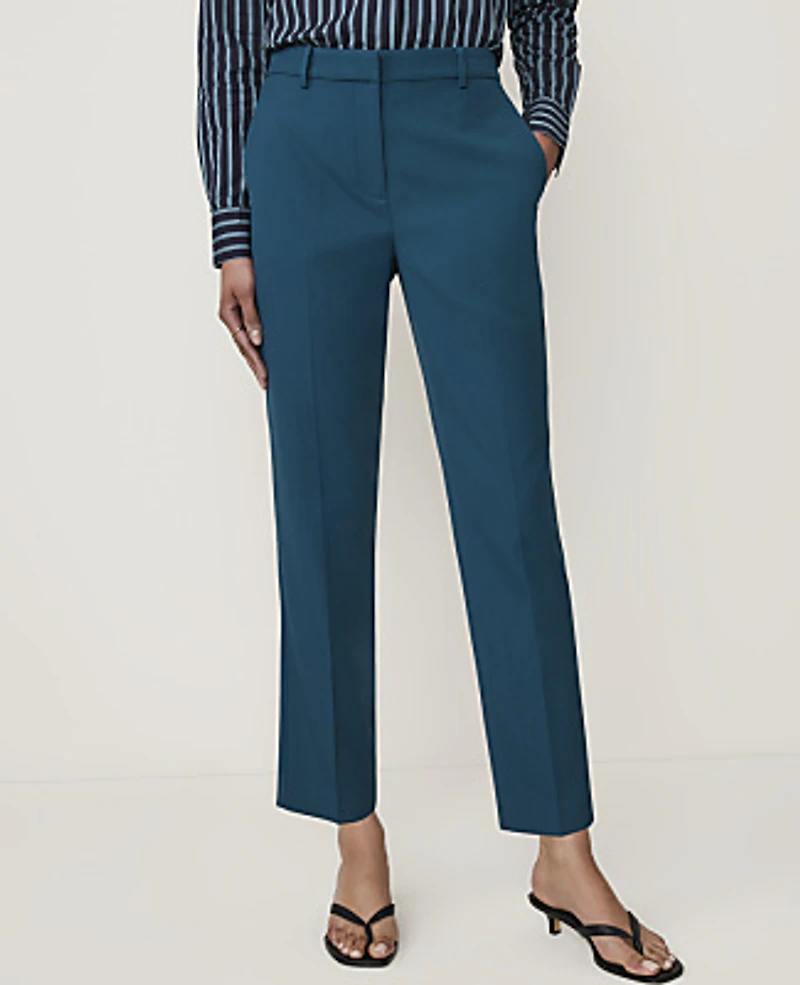 Ann Taylor The High Rise Everyday Ankle Pant Deep Forest Pine Women's