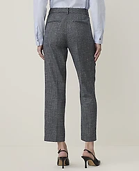 Ann Taylor The Petite Eva Ankle Pant Plaid Dark Monochrome Women's