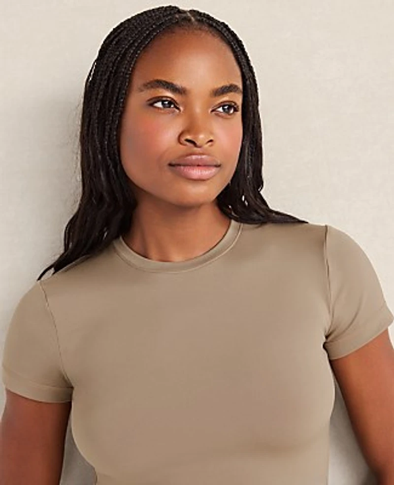 Ann Taylor Haven Well Within Balance T-Shirt Chestnut Brown Women's