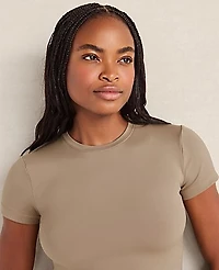 Ann Taylor Haven Well Within Balance T-Shirt Chestnut Brown Women's